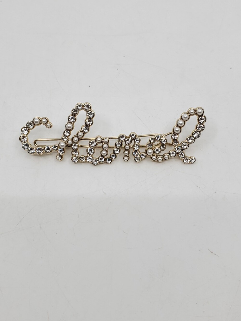 Chanel Logo Script Barrette - Picture 3 of 7